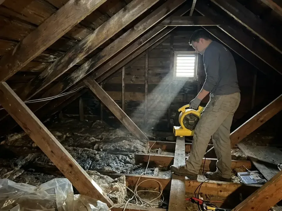attic-water-damage-drying-proc-007 — frequently asked questions, Emergency Water Extraction & 24/7 Flood Response in Telford…